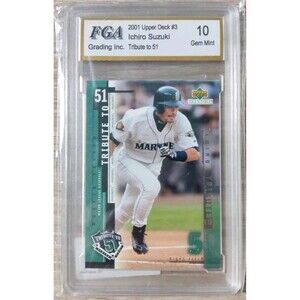 2001 Ichiro Suzuki Upper Deck #I3 Tribute to 51 FGA 10 Mint Rookie HOF